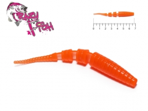 Силікон Crazy Fish Polaris 6.8см col.64 Fluo Orange-креветка
